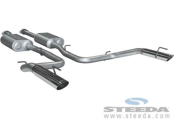 Mustang 2 Chamber Cat-Back Exhaust (99-04 Cobra)